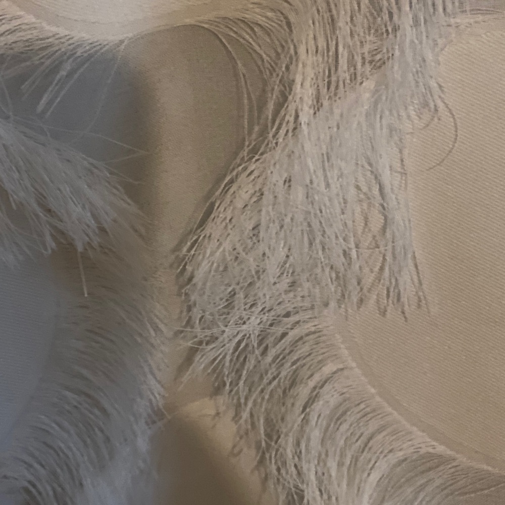 ZARA WHITE “Feather” DRESS - Picture 3 of 5